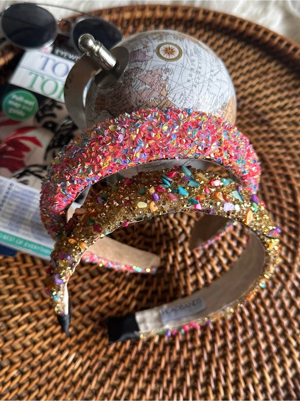 Headbands for Hope Beaded Sequin Glitter Multicolor Headband Set